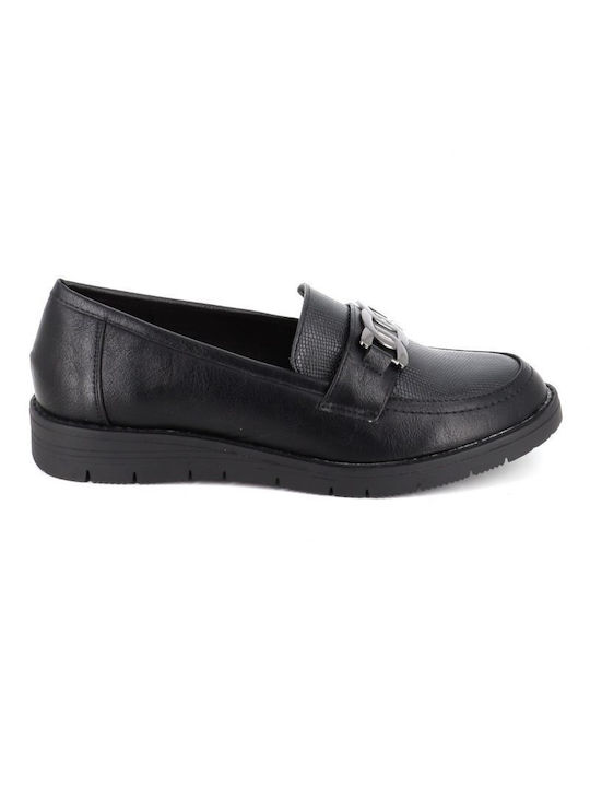 B-Soft Leather Women's Loafers in Black Color