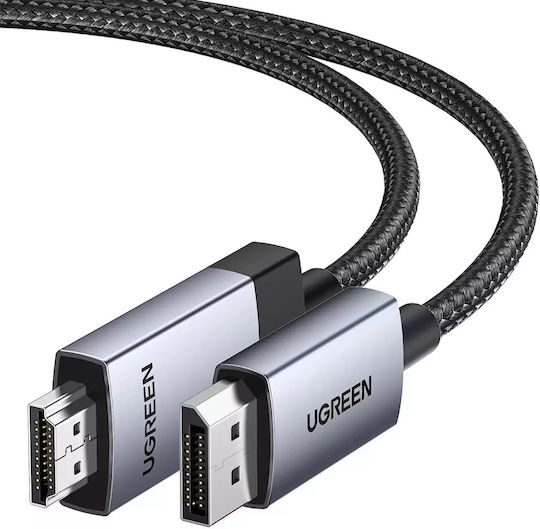 Ugreen Cable DisplayPort male - HDMI male 3m Black (25491)