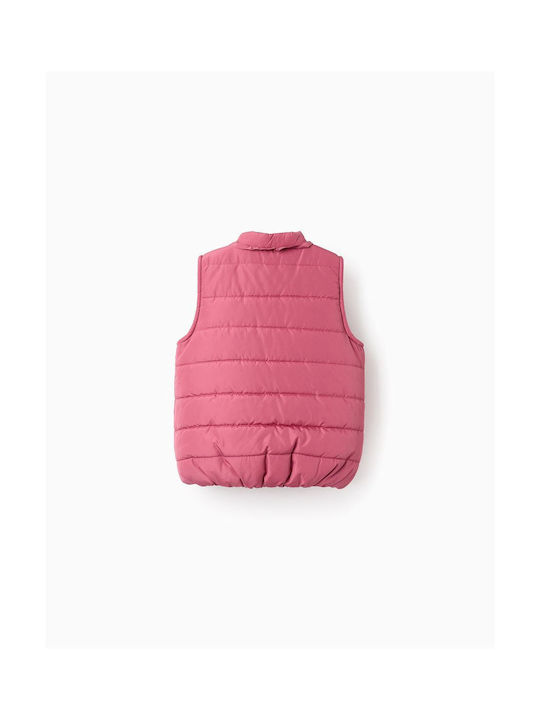 Zippy Kids Casual Jacket Sleeveless with Lining Dark Pink