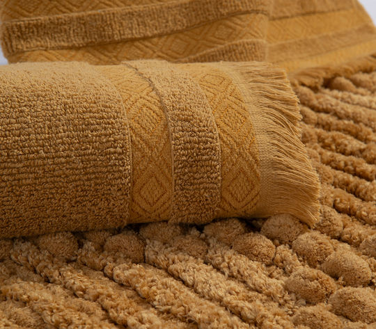 Nef-Nef Homeware Hand Towel Honor 30x50cm Honey Weight 500gr/m²