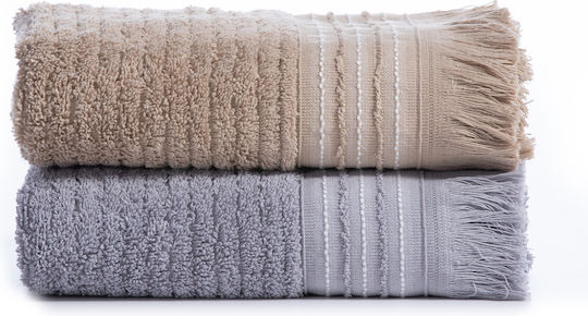 Nef-Nef Homeware Кърпа за ръце Satti 30x50см. Бежов Тегло 500гр/кв.м