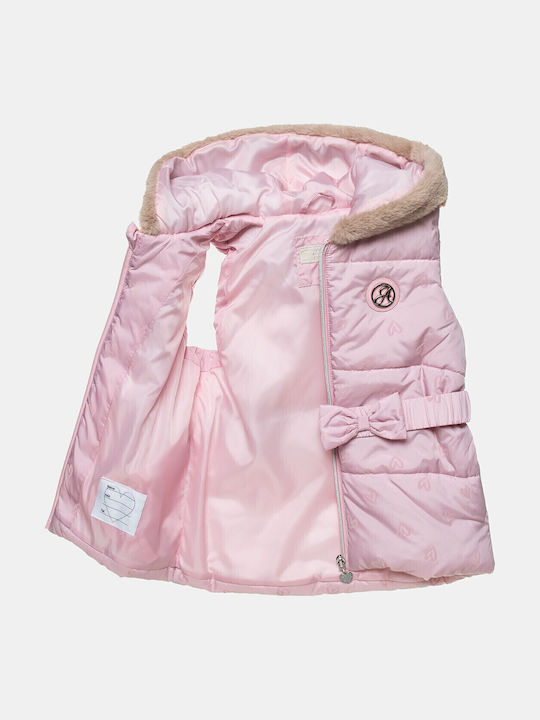 Kids' Casual Jacket with Hood Pink