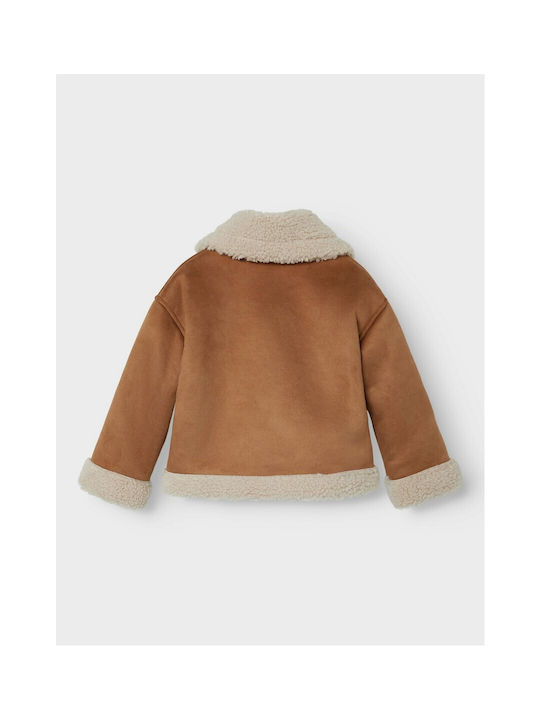 Brand Kids Coat with Lining Brown