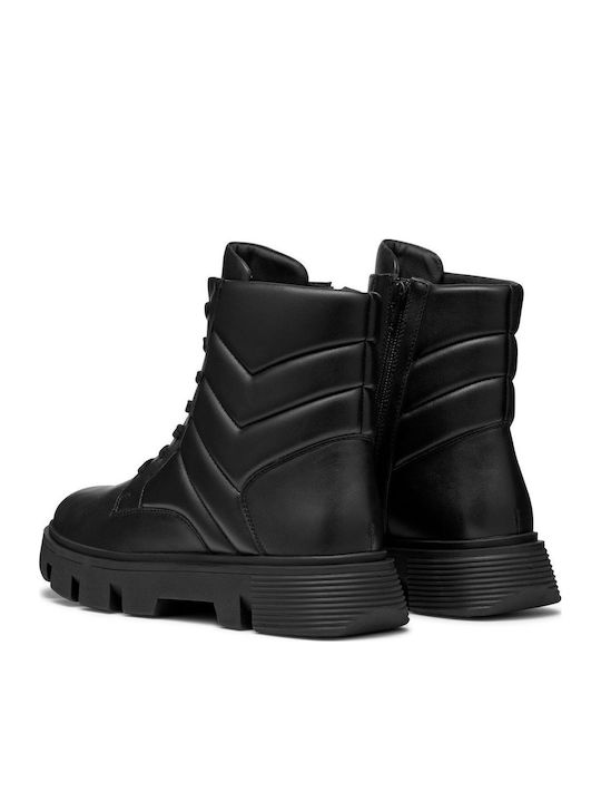 D Vilde Leather Women's Ankle Boots Black