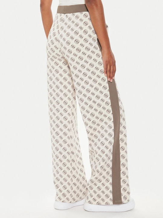 Guess Women's Fabric Trousers in Straight Line Multi