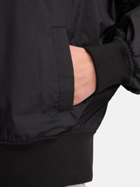Sportswear Women's Short Sports Jacket for Winter Black