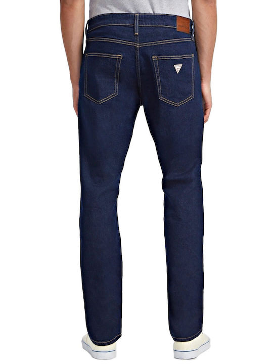 Guess Pantaloni de Bărbați din Jean în Croială Slim Blue