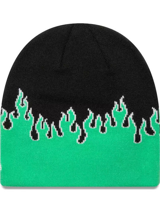 Beanie Unisex Σκούφος Πλεκτός σε Μαύρο χρώμα