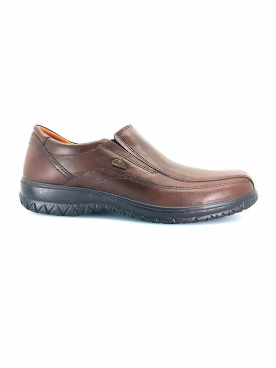 Boxer Men's Leather Casual Shoes Brown