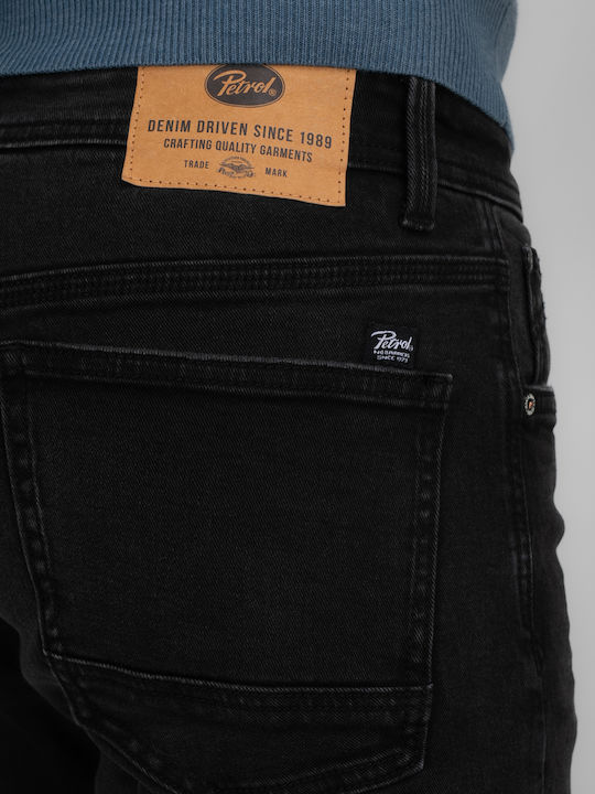 Men's Jeans Pants with Regular Straight Fit Black