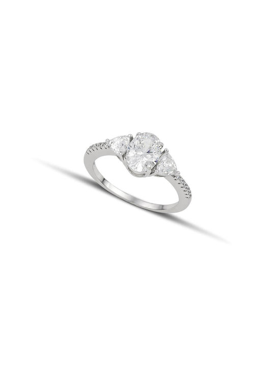 Themelidis Jewels Μονόπετρο από Λευκόχρυσο Themelidis Jewels Μονόπετρο από Λευκόχρυσο