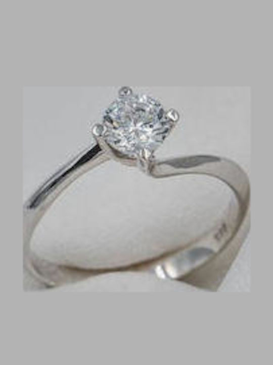 Themelidis Jewels Μονόπετρο από Λευκόχρυσο Themelidis Jewels Μονόπετρο από Λευκόχρυσο