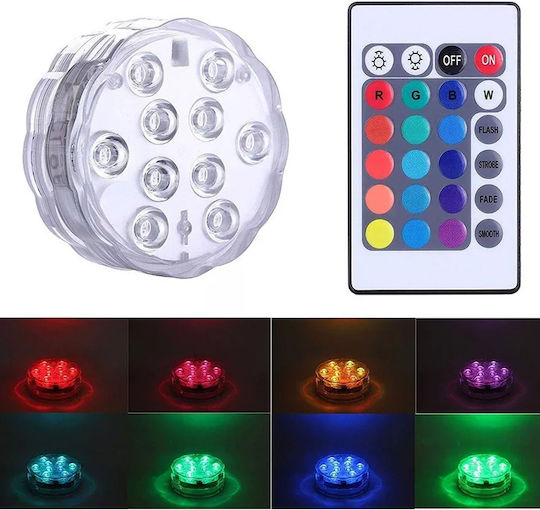 Andowl Φωτιστικό Πισίνας με Πολύχρωμο (RGB) Φως 075644