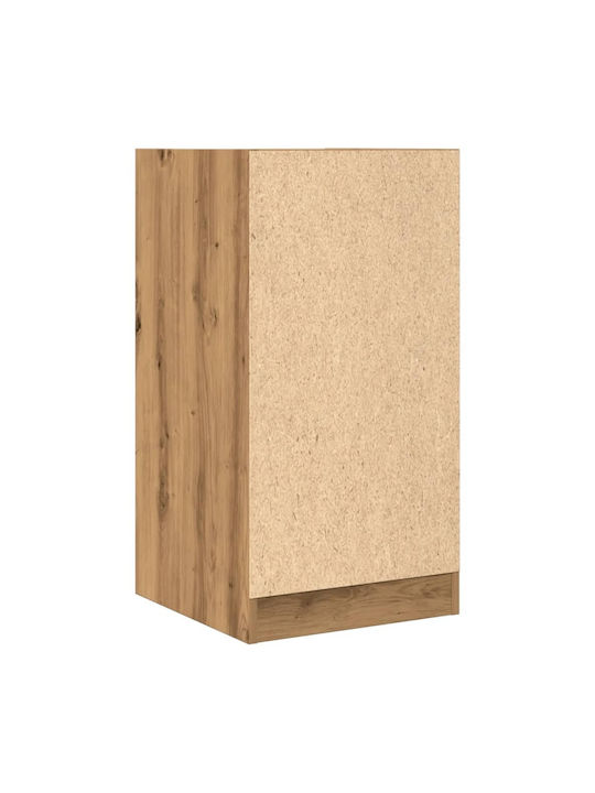 Vidaxl Universalschublade Artisan Eiche Holzwerkstoff 40x41x77,5cm 1 Stück Braun