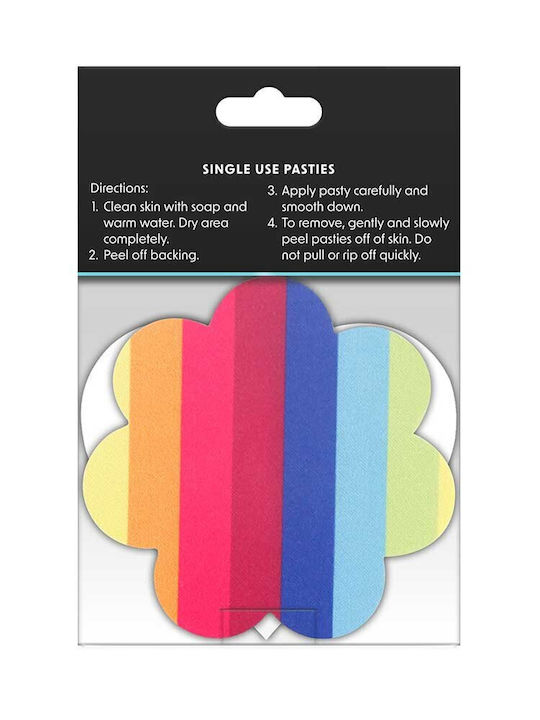 Pretty Lingerie Pride Heart & Flower Покрития за зърна Rainbow