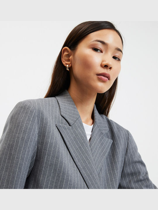 La Redoute Collections Damen Mittellang Blazer Gray