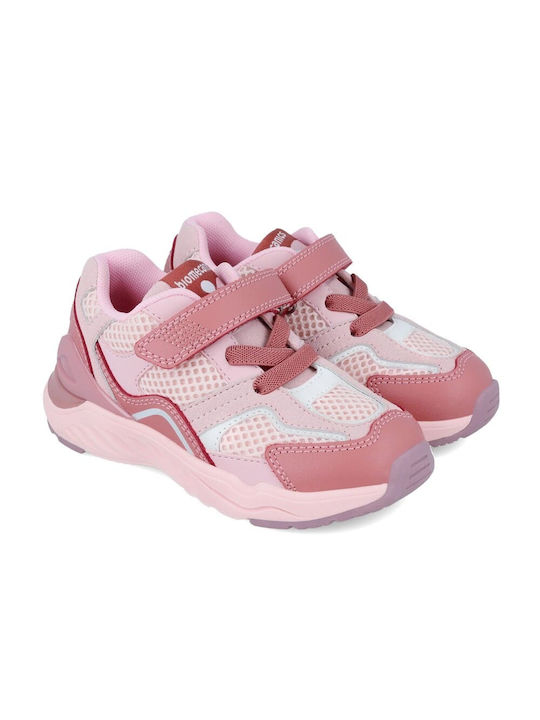 Biomecanics Kinder-Sneaker Hoch Anatomisch mit Klettverschluss Rosa