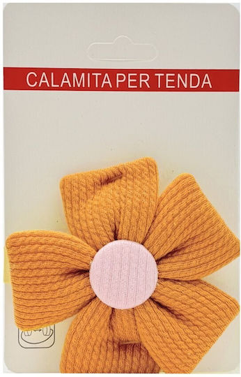 Flower Tie-Back Magnetic White 1pcs