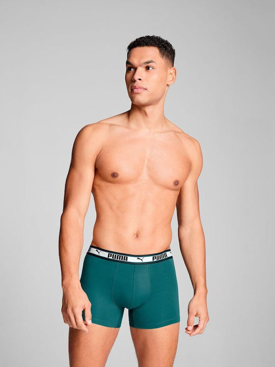 Puma Ανδρικά Μποξεράκια Sea Green 2Pack