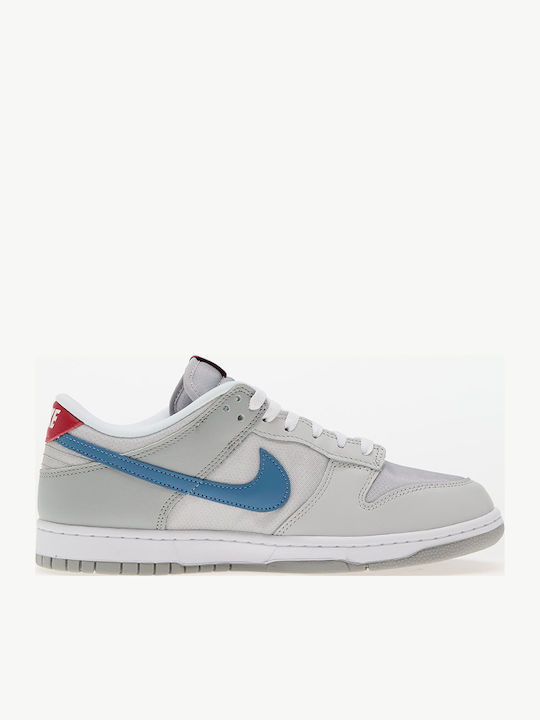 Dunk Low Ανδρικά Sneakers Metallic Silver / Aegean Storm