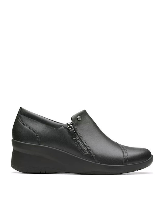 Suttyn Zip Damen Mokassins in Schwarz Farbe