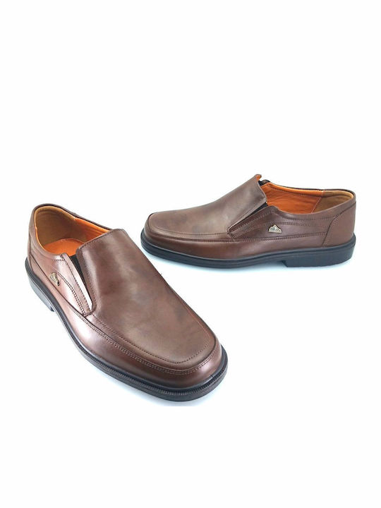 Leder Herren Mokassins in Braun Farbe