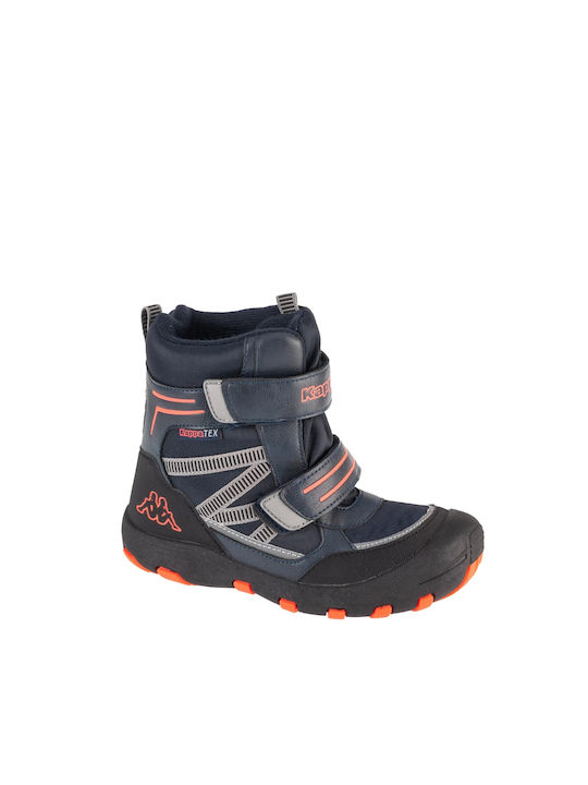 Kappa Blackpool Tex K Kids PU Leather Boots Navy Blue