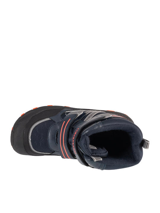 Blackpool Tex K Kids Boots with Velcro Navy Blue