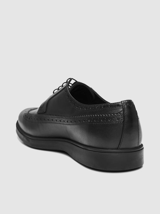 Boss Shoes Leder Herrenschuhe Schwarz