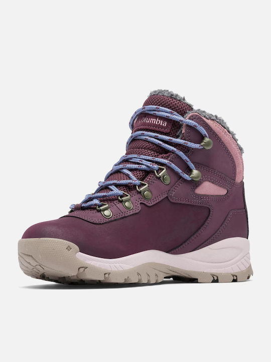 Columbia Newton Ridge Women's Hiking Waterproof Purple Boots