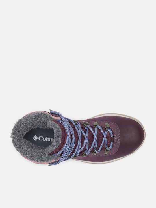 Columbia Newton Ridge Women's Hiking Waterproof Purple Boots