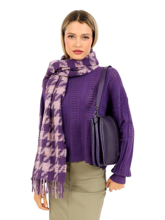 Doca Women's Wool Scarf Purple