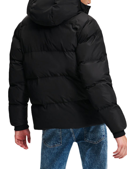 Geacă Puffer Neagră