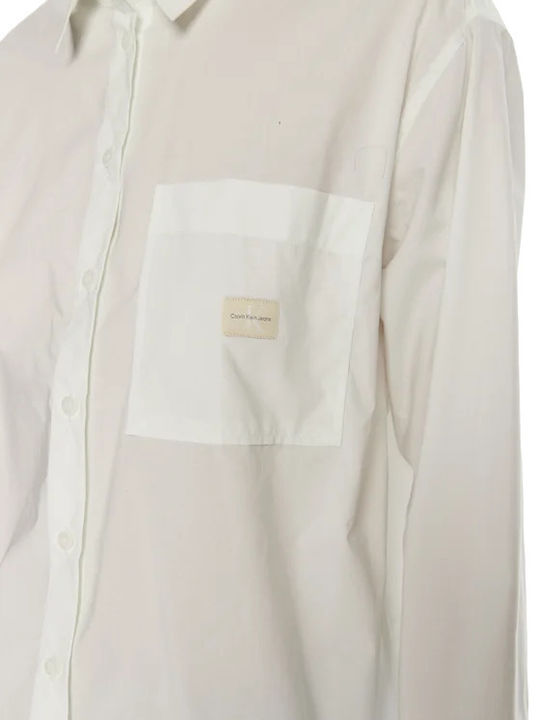 Μακρυμάνικο Γυναικείο Πουκάμισο Bright White