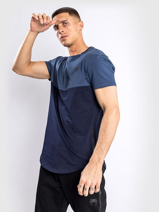 Venum Herren Sport T-Shirt Kurzarm Navy Blue