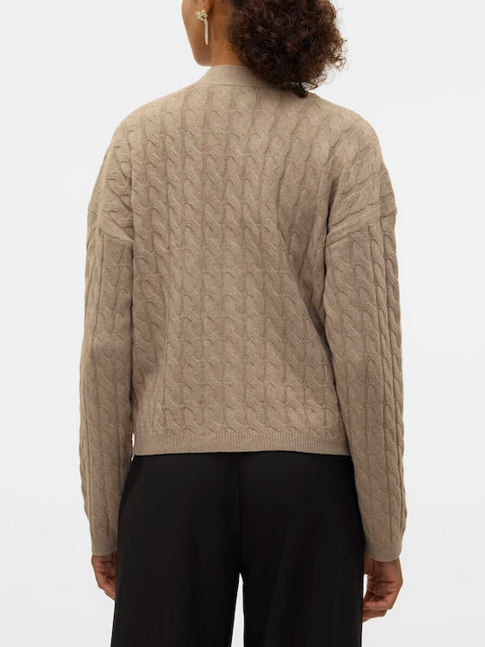 Vero Moda Jachetă de damă tricotată Beige