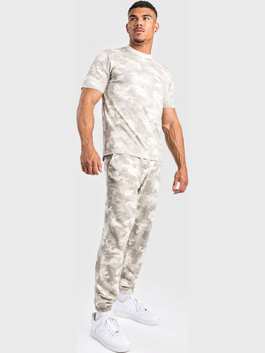 Sweatpants with Elastic Sand Camo