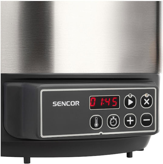 Sencor Πολυμάγειρας 1800W με Χωρητικότητα 27lt Ασημί