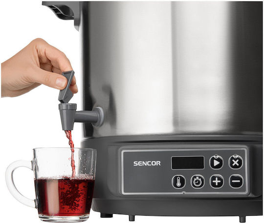 Sencor Πολυμάγειρας 1800W με Χωρητικότητα 27lt Ασημί