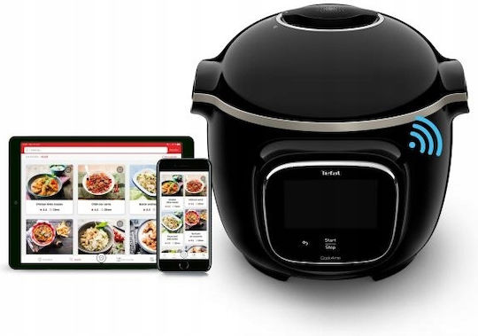 Tefal Cook4me Touch Multifunktionskocher 1600W mit Gewicht 6lt Schwarz