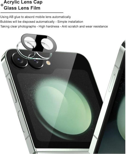 Προστασία Κάμερας Tempered Glass Μαύρο για το Samsung Galaxy Z Flip6 5G