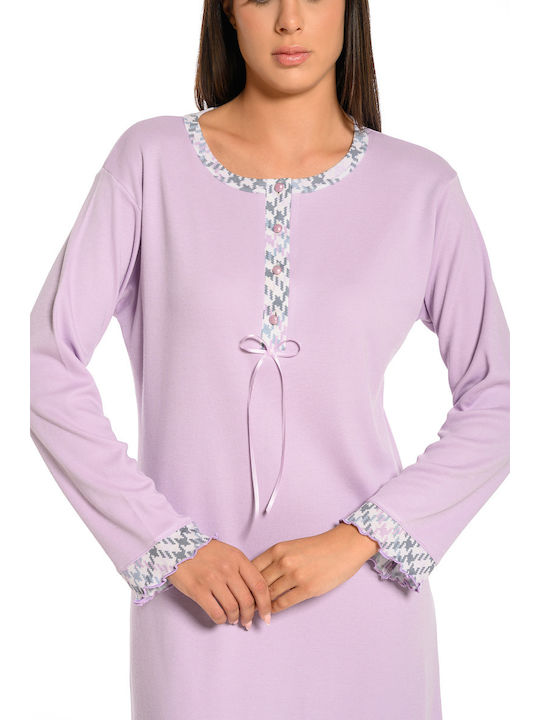 Clio Lingerie Nightgown Maternity & Nursing Lila