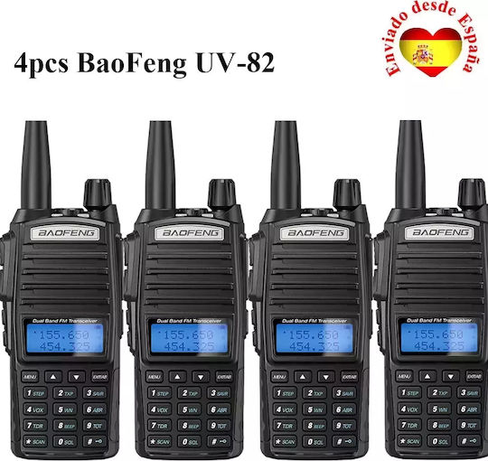 Walkie Talkie Dual Band Frequency 128 Channels 4xuv-82-5w