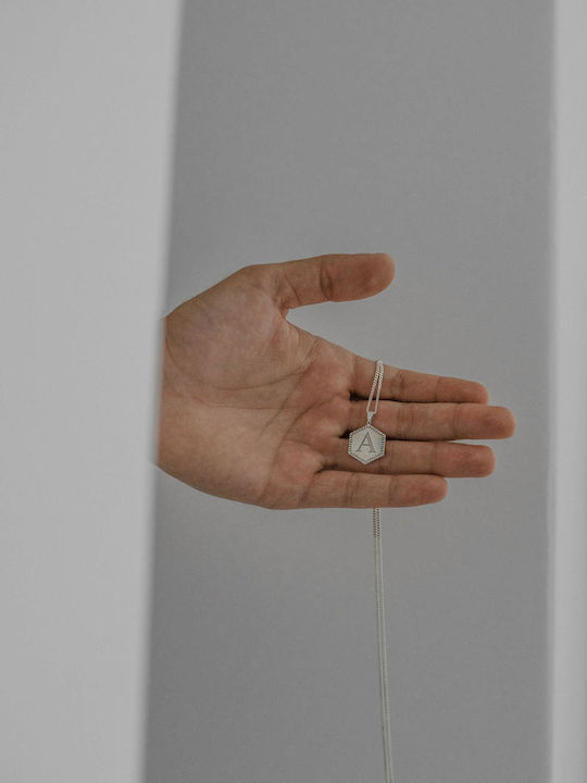 Themelidis Jewels Necklace Monogram from Silver