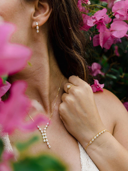 Themelidis Jewels Γυναικείο Δαχτυλίδι με Ζιργκόν από Χρυσό 14Κ