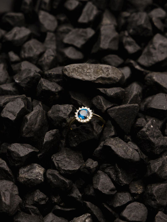 Themelidis Jewels Γυναικείο Δαχτυλίδι με Ζιργκόν από Χρυσό 14Κ