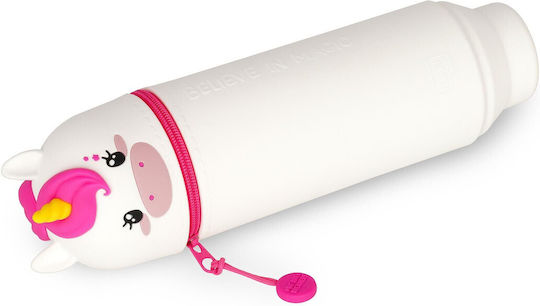 Legami Milano Soft Pencil Case Silicone Barrel White