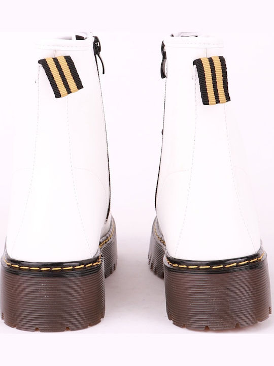 Stiefeletten Damen Weiß