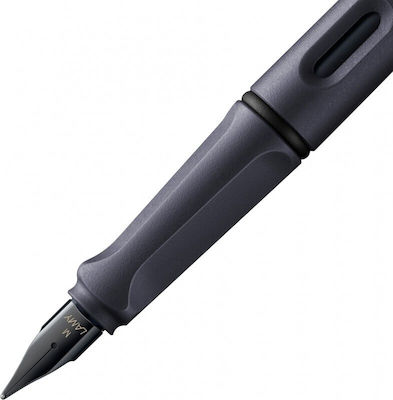 Lamy Safari Schreibfeder Mittel Gray aus Stahl mit Schwarz Tinte