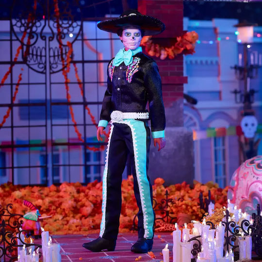 Barbie Dia De Los Muertos Collectible Boy Doll Ken Dia De Muertos for 3+ years+ Years 29cm
